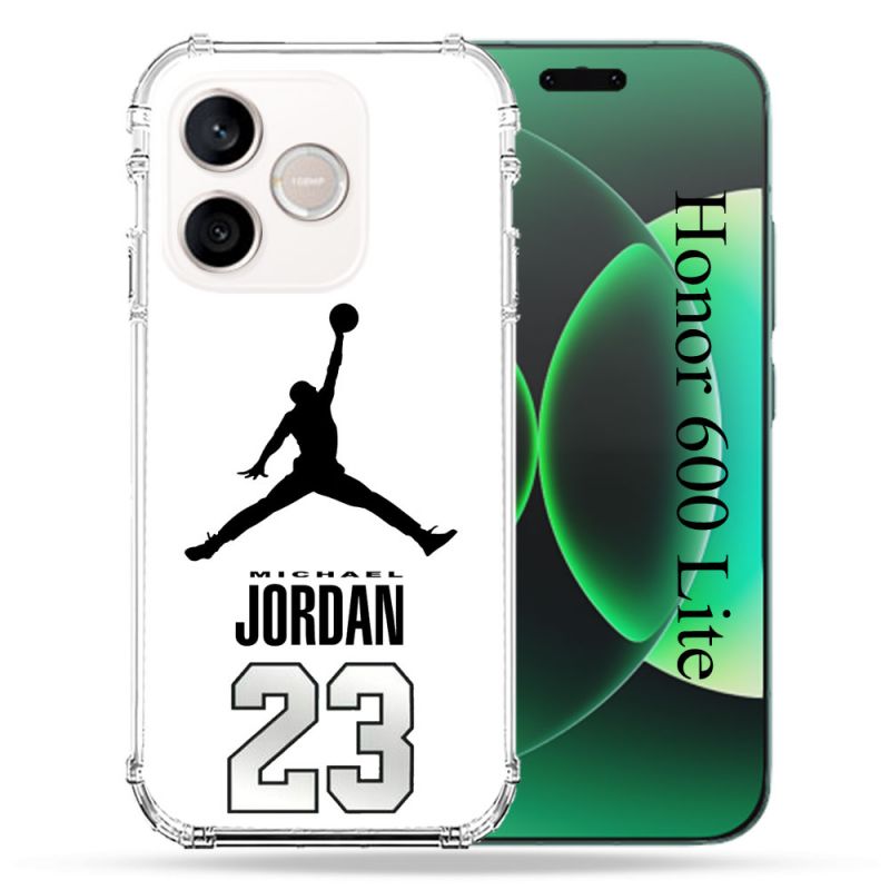Coque Renforcée Pour Honor 600 Lite 5G Jordan 23 Blanc