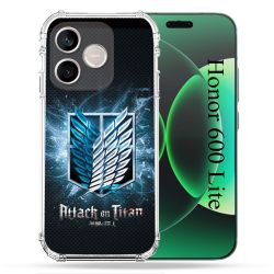 Coque Renforcée Pour Honor 600 Lite 5G Manga Attaque Titans Noir