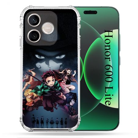 Coque Renforcée Pour Honor 600 Lite 5G Manga Demon Slayer Noir