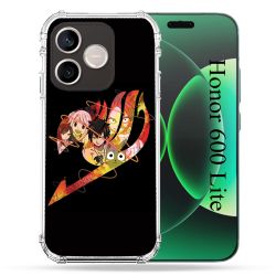 Coque Renforcée Pour Honor 600 Lite 5G Manga Fairy Tail Logo Noir