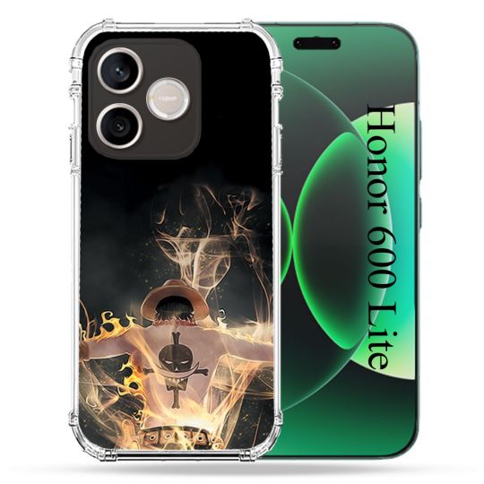 Coque Renforcée Pour Honor 600 Lite 5G Manga One Piece Ace Noir