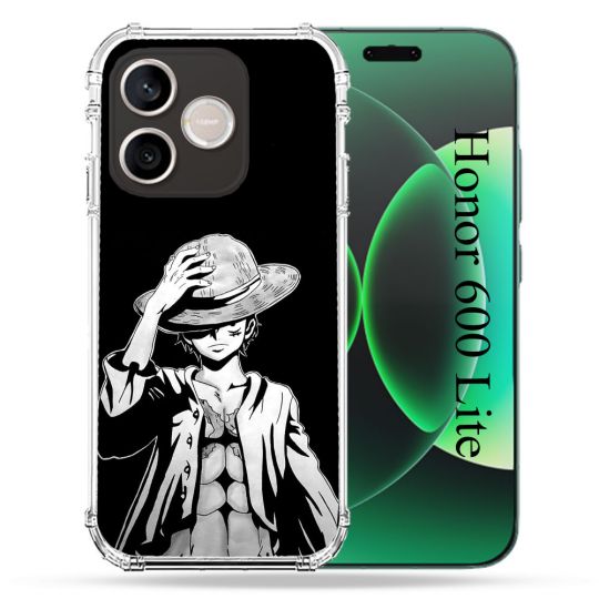 Coque Renforcée Pour Honor 600 Lite 5G Manga One Piece Luffy Noir