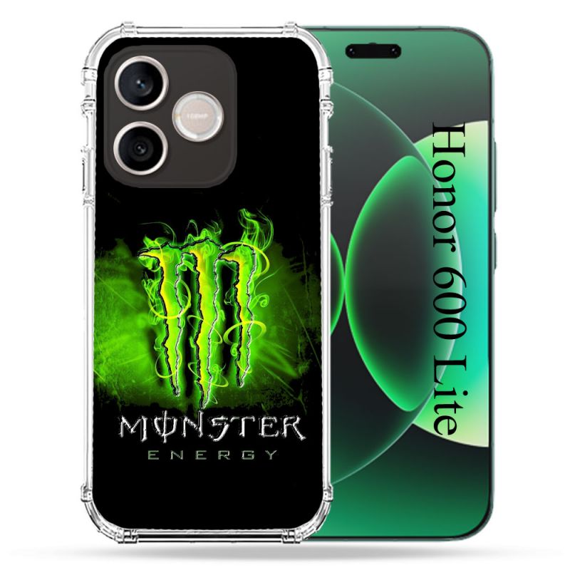 Coque Renforcée Pour Honor 600 Lite 5G Monster Energy Vert