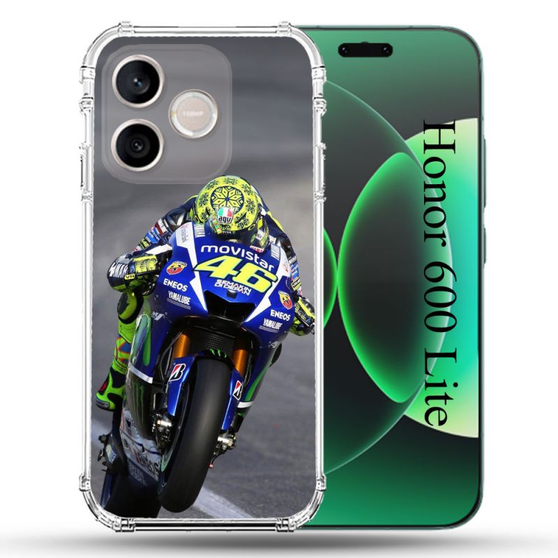Coque Renforcée Pour Honor 600 Lite 5G Moto Course GP Wheeling 46