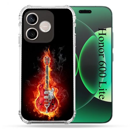 Coque Renforcée Pour Honor 600 Lite 5G Musique Guitare Electrique