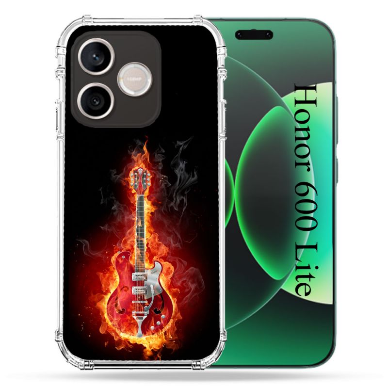 Coque Renforcée Pour Honor 600 Lite 5G Musique Guitare Electrique