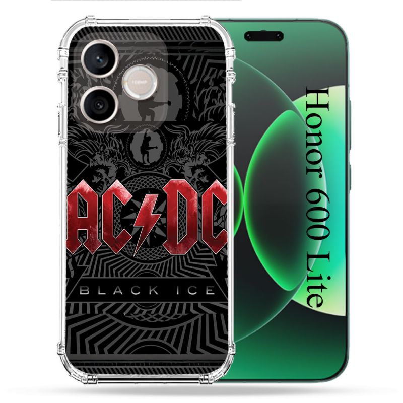 Coque Renforcée Pour Honor 600 Lite 5G Musique Rock ACDC Rouge