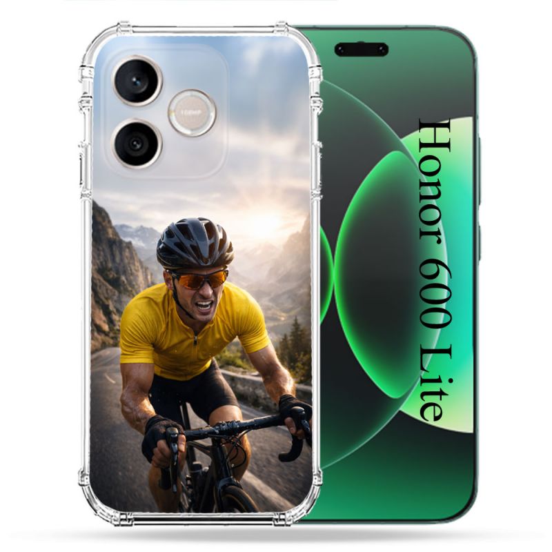 Coque Renforcée Pour Honor 600 Lite 5G Sport Cyclisme Maillot Jaune