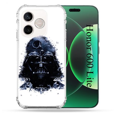 Coque Renforcée Pour Honor 600 Lite 5G Star Wars - Dark Vador Blanc