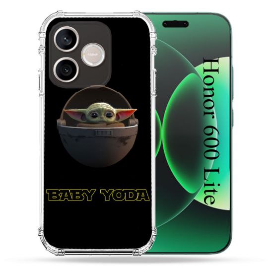 Coque Renforcée Pour Honor 600 Lite 5G Star Wars - Yoda bebe noir