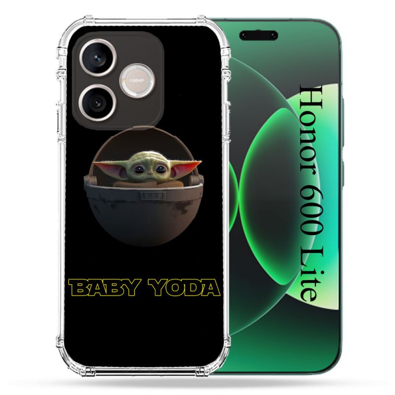 Coque Renforcée Pour Honor 600 Lite 5G Star Wars - Yoda bebe noir