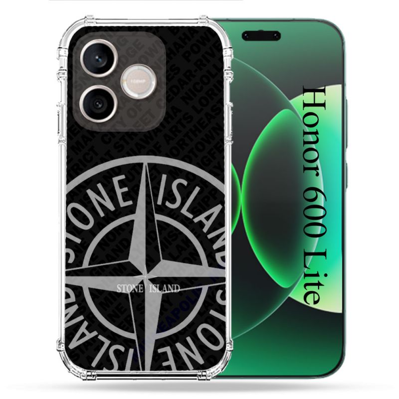 Coque Renforcée Pour Honor 600 Lite 5G Stone Island Gris