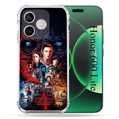 Coque Renforcée Pour Honor 600 Lite 5G Stranger Things Affiche 4