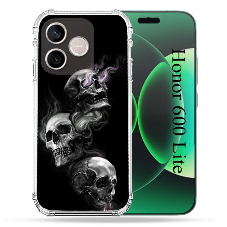 Coque Renforcée Pour Honor 600 Lite 5G Tete de Mort Triple