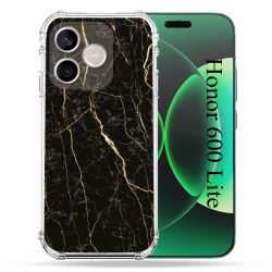 Coque Renforcée Pour Honor 600 Lite 5G Texture Marbre Noir