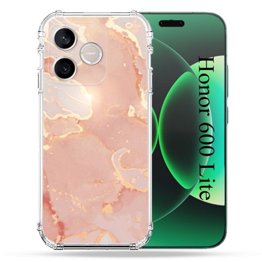 Coque Renforcée Pour Honor 600 Lite 5G Texture Marbre Rose