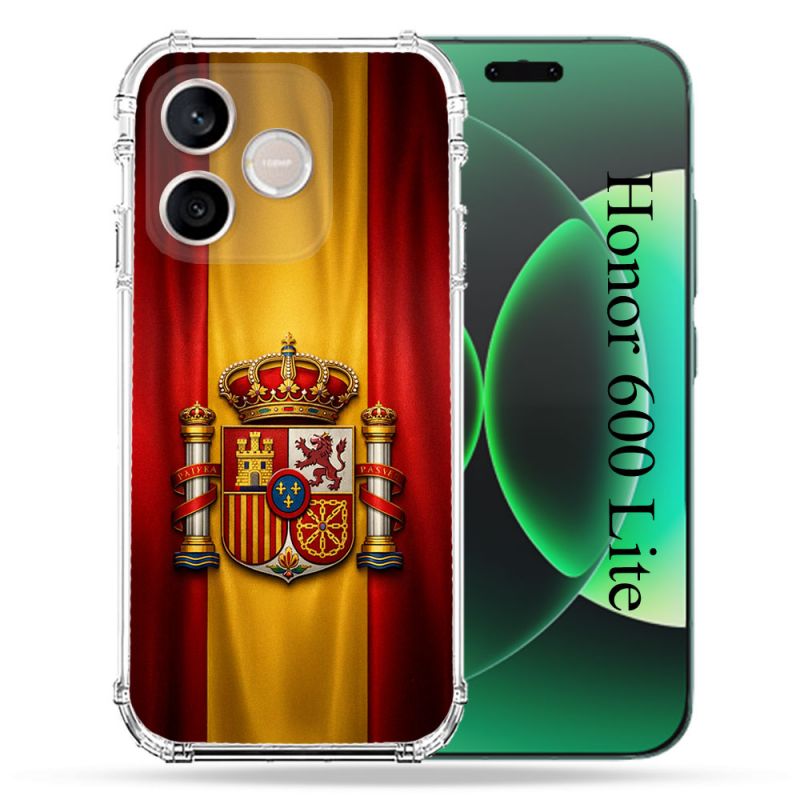 Coque Renforcée Pour Honor 600 Lite 5G Voyage Drapeau Espagne