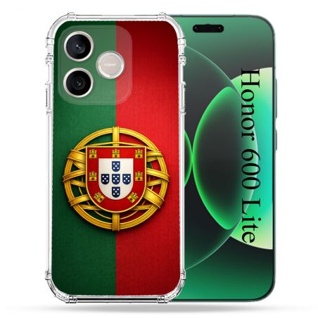 Coque Renforcée Pour Honor 600 Lite 5G Voyage Drapeau Portugal