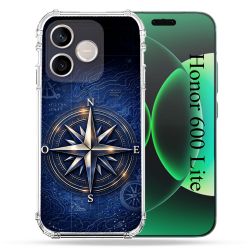 Coque Renforcée Pour Honor 600 Lite 5G Voyage Rose des Vents Marine