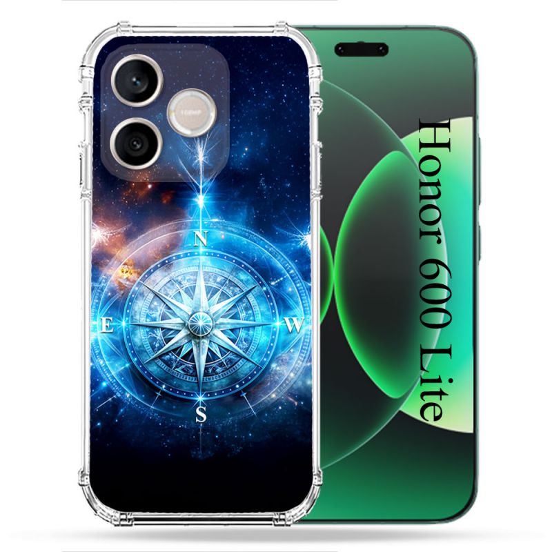 Coque Renforcée Pour Honor 600 Lite 5G Voyage Rose des Vents Stellaire