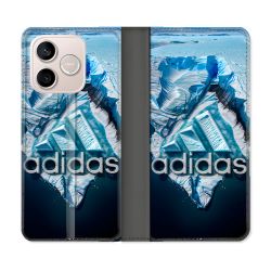Housse Cuir Portefeuille Pour Honor 600 Lite 5G Adidas Iceberg