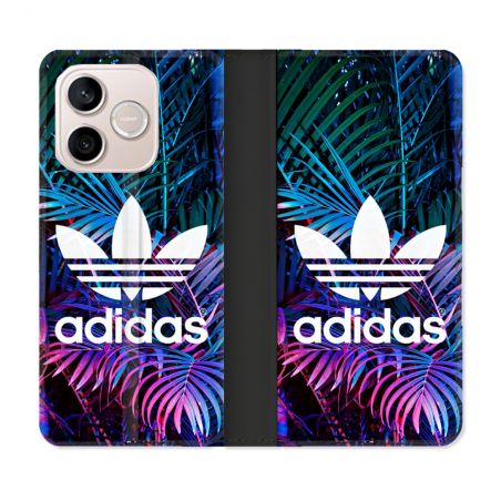 Housse Cuir Portefeuille Pour Honor 600 Lite 5G Adidas Palmier
