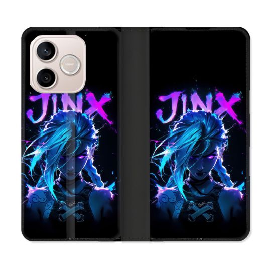 Housse Cuir Portefeuille Pour Honor 600 Lite 5G Arcane Jinx Night