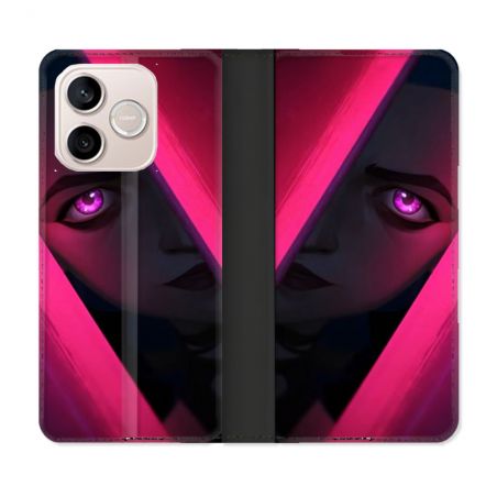 Housse Cuir Portefeuille Pour Honor 600 Lite 5G Arcane Jinx Rose