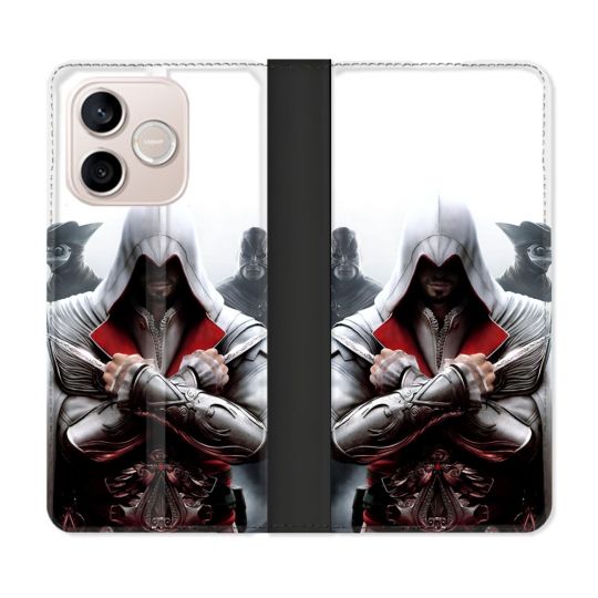 Housse Cuir Portefeuille Pour Honor 600 Lite 5G Assassin Creed Mask