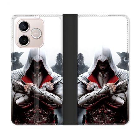 Housse Cuir Portefeuille Pour Honor 600 Lite 5G Assassin Creed Mask