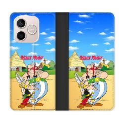 Housse Cuir Portefeuille Pour Honor 600 Lite 5G Astérix Obélix Color