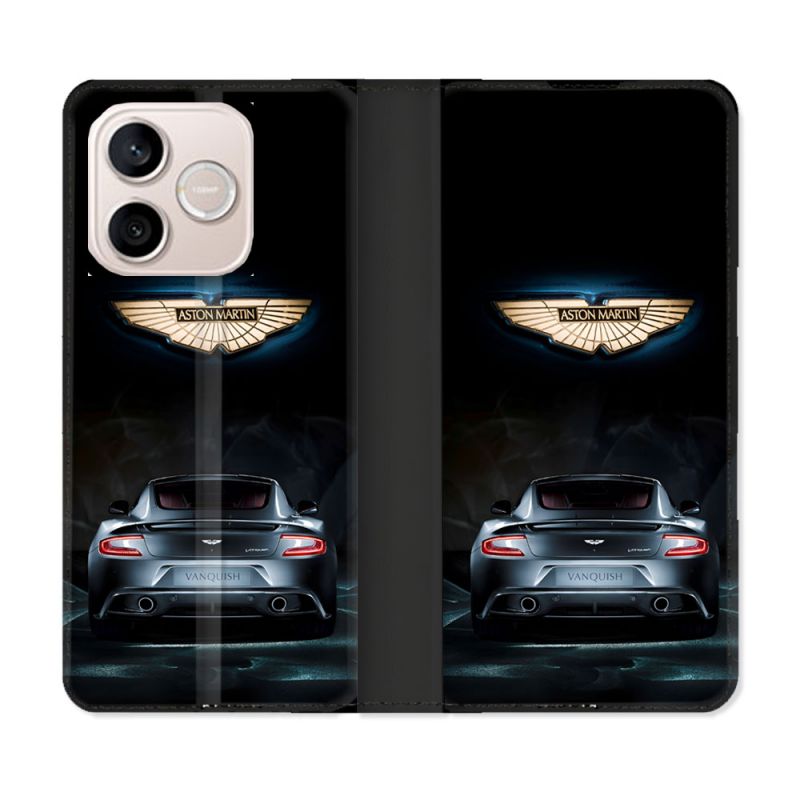 Housse Cuir Portefeuille Pour Honor 600 Lite 5G Aston Martin