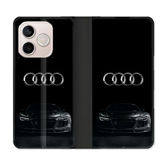 Housse Cuir Portefeuille Pour Honor 600 Lite 5G Audi