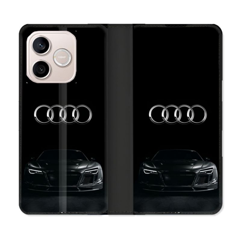 Housse Cuir Portefeuille Pour Honor 600 Lite 5G Audi