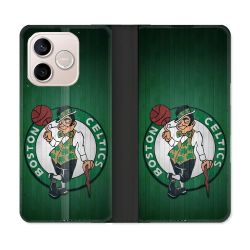 Housse Cuir Portefeuille Pour Honor 600 Lite 5G Basket Boston Celtics