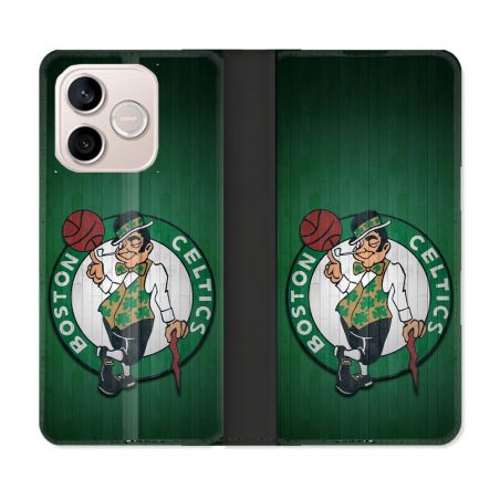 Housse Cuir Portefeuille Pour Honor 600 Lite 5G Basket Boston Celtics