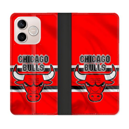 Housse Cuir Portefeuille Pour Honor 600 Lite 5G Basket Chicago Bulls