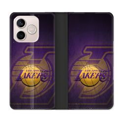 Housse Cuir Portefeuille Pour Honor 600 Lite 5G Basket Los Angeles Lakers