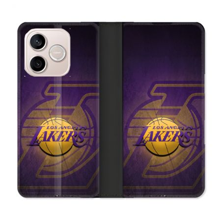 Housse Cuir Portefeuille Pour Honor 600 Lite 5G Basket Los Angeles Lakers