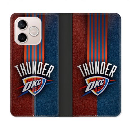 Housse Cuir Portefeuille Pour Honor 600 Lite 5G Basket Oklahoma City Thunder