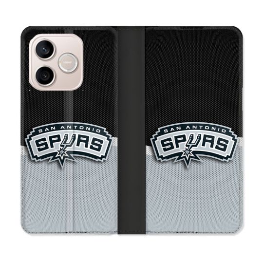 Housse Cuir Portefeuille Pour Honor 600 Lite 5G Basket San Antonio Spurs