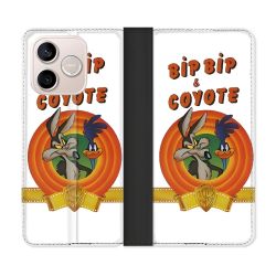 Housse Cuir Portefeuille Pour Honor 600 Lite 5G Bip Bip Coyote