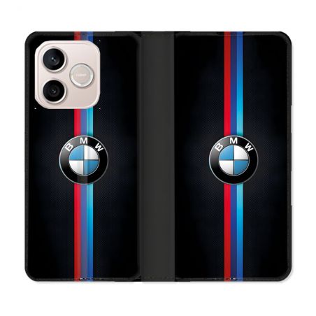 Housse Cuir Portefeuille Pour Honor 600 Lite 5G BMW Logo