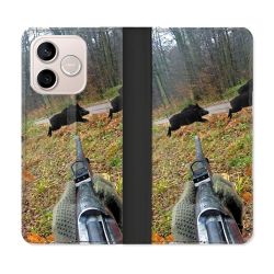 Housse Cuir Portefeuille Pour Honor 600 Lite 5G Chasse Vision Tir