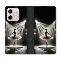 Housse Cuir Portefeuille Pour Honor 600 Lite 5G Danseuse Lumière