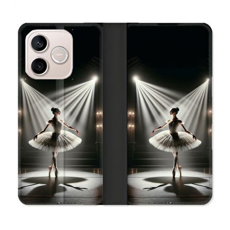 Housse Cuir Portefeuille Pour Honor 600 Lite 5G Danseuse Lumière