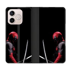 Housse Cuir Portefeuille Pour Honor 600 Lite 5G Deadpool Epee