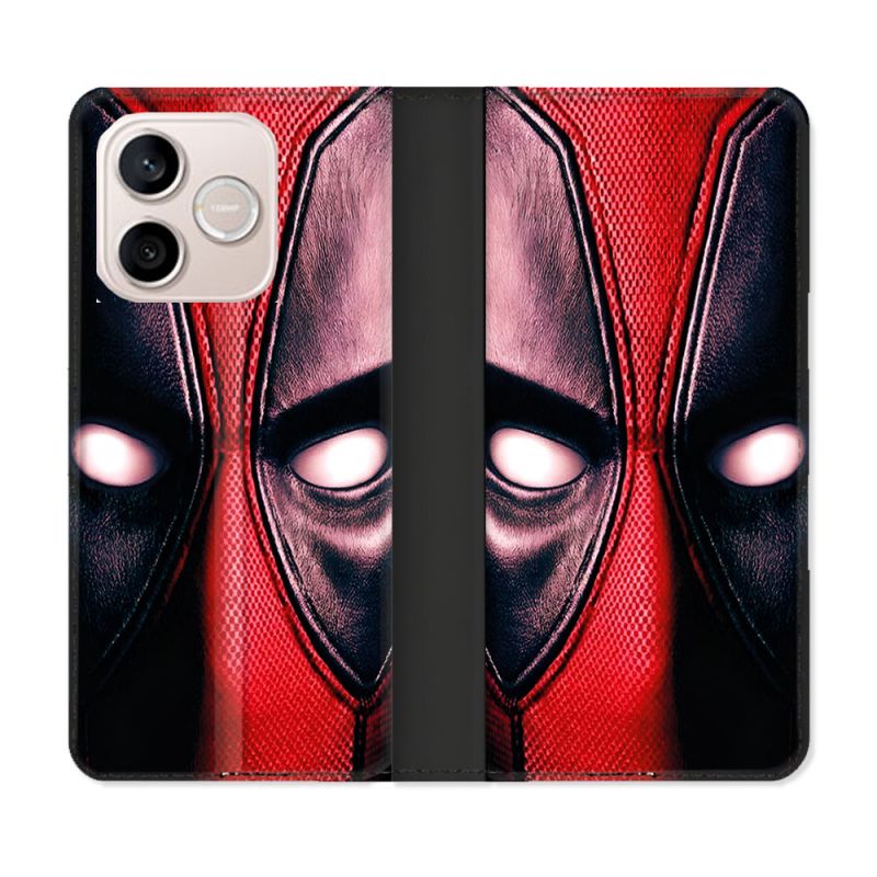 Housse Cuir Portefeuille Pour Honor 600 Lite 5G Deadpool Yeux