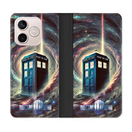 Housse Cuir Portefeuille Pour Honor 600 Lite 5G Dr Who Tardis Univers