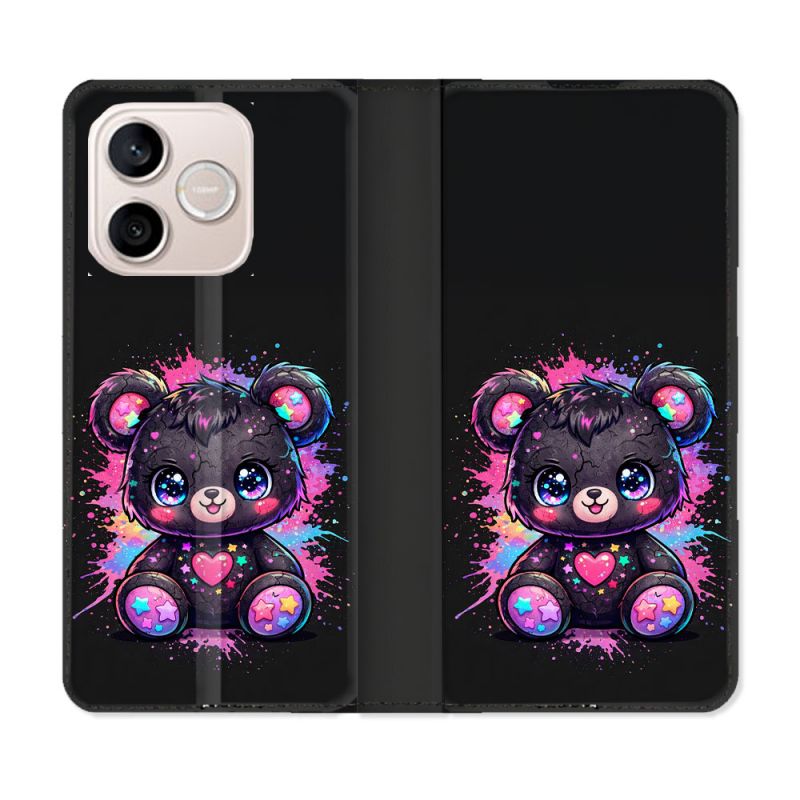 Housse Cuir Portefeuille Pour Honor 600 Lite 5G Fantastique Kawaii Mignon